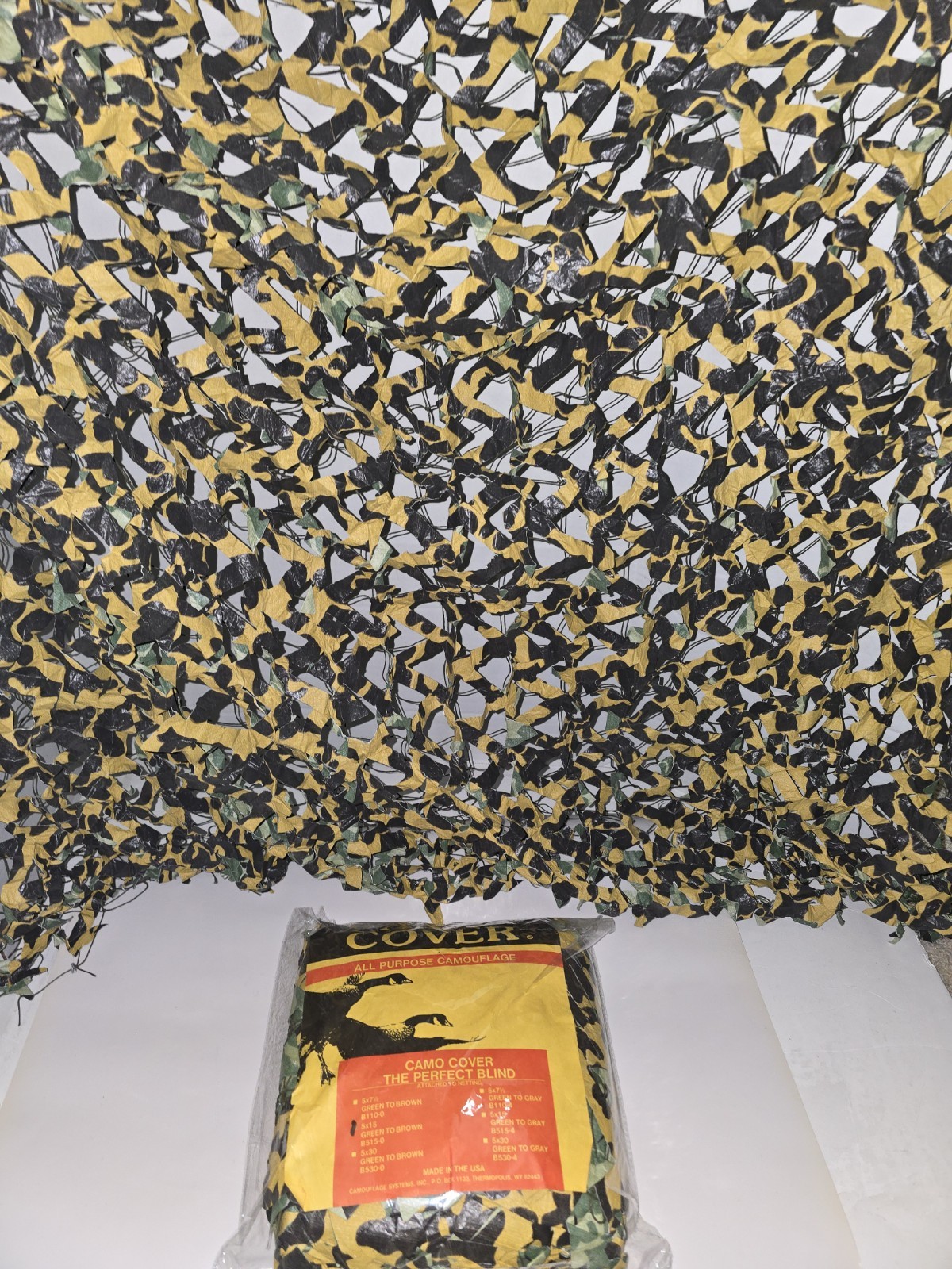 All Purpose Camo Cover Camouflage Netting Hunting Blind 5' x 15' USA