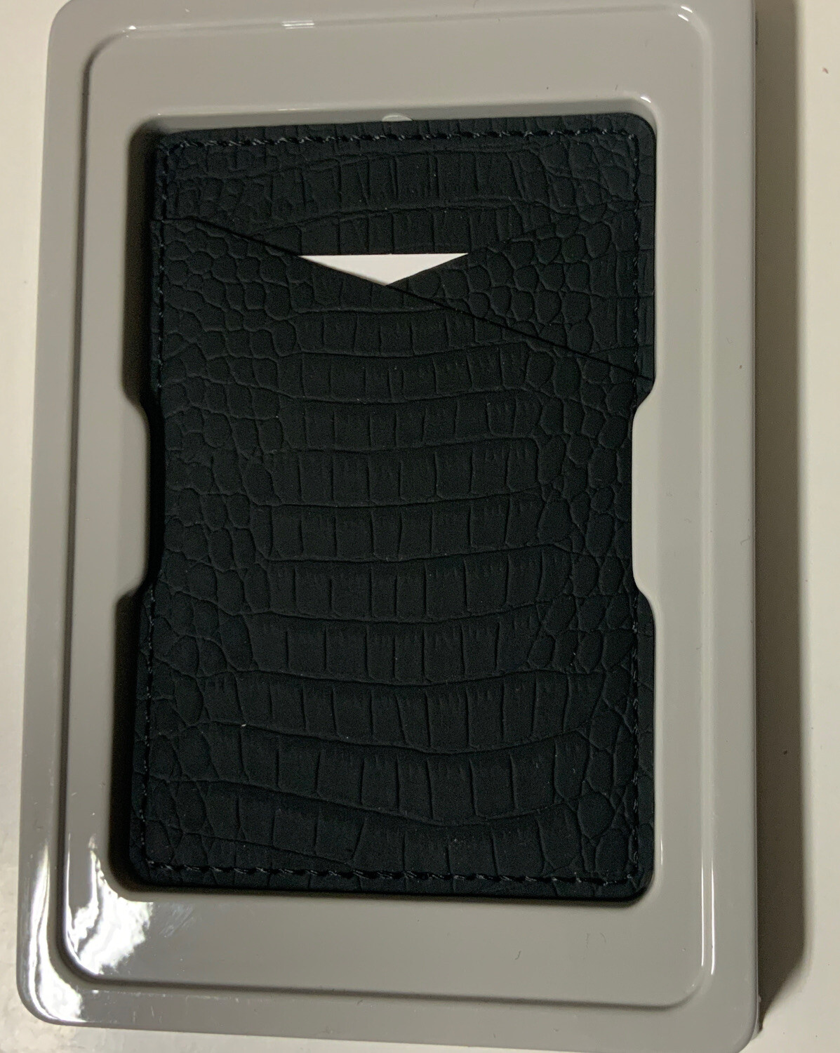 🧷 HEYDAY Cell Phone Wallet Pocket, Black Croc 🆕