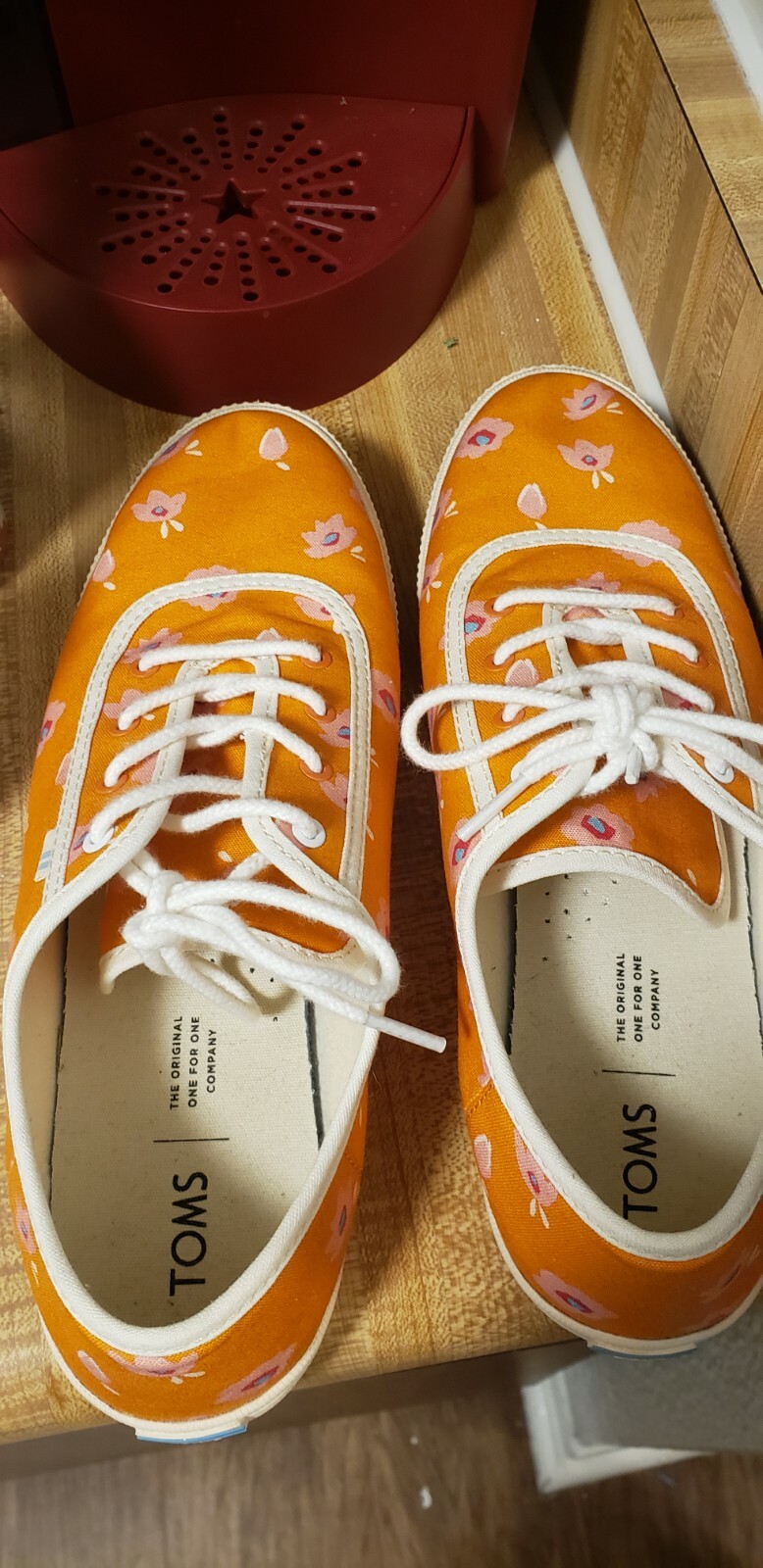 Toms Floral Sneakers Size 10