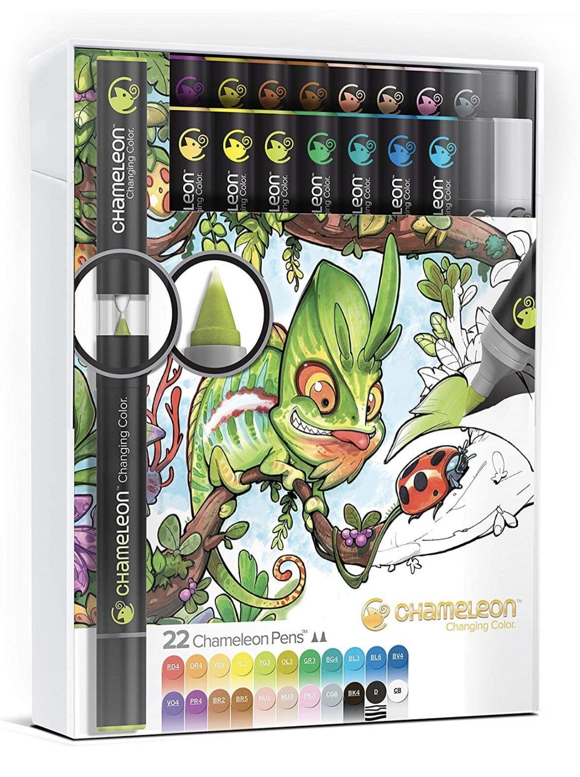 Chameleon Art Products - Chameleon Color Tones - Complete Deluxe Set - 22 Pens