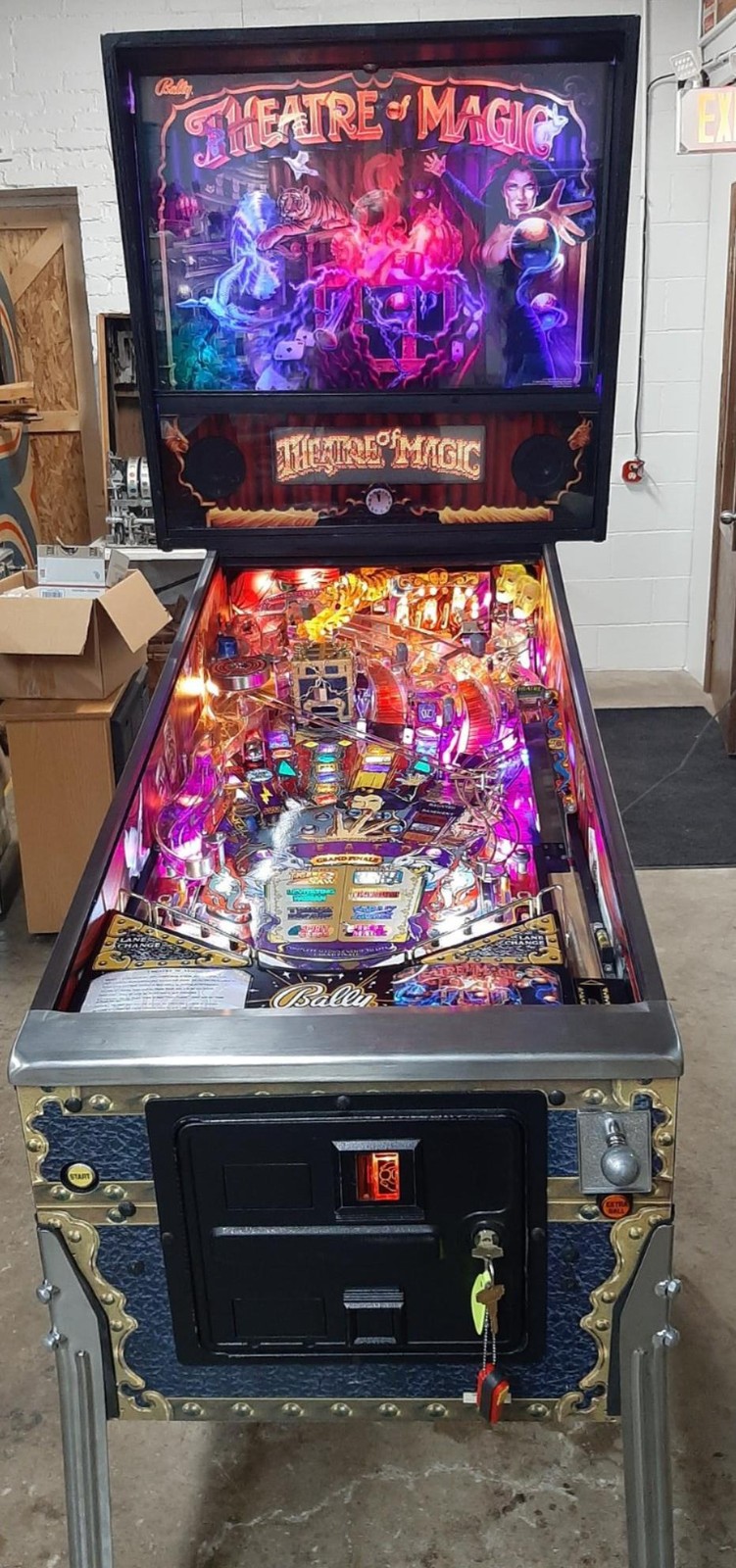 1995 Bally Theatre Of Magic Pinball With Mods Added LED & Extra Pick Up WI 53172