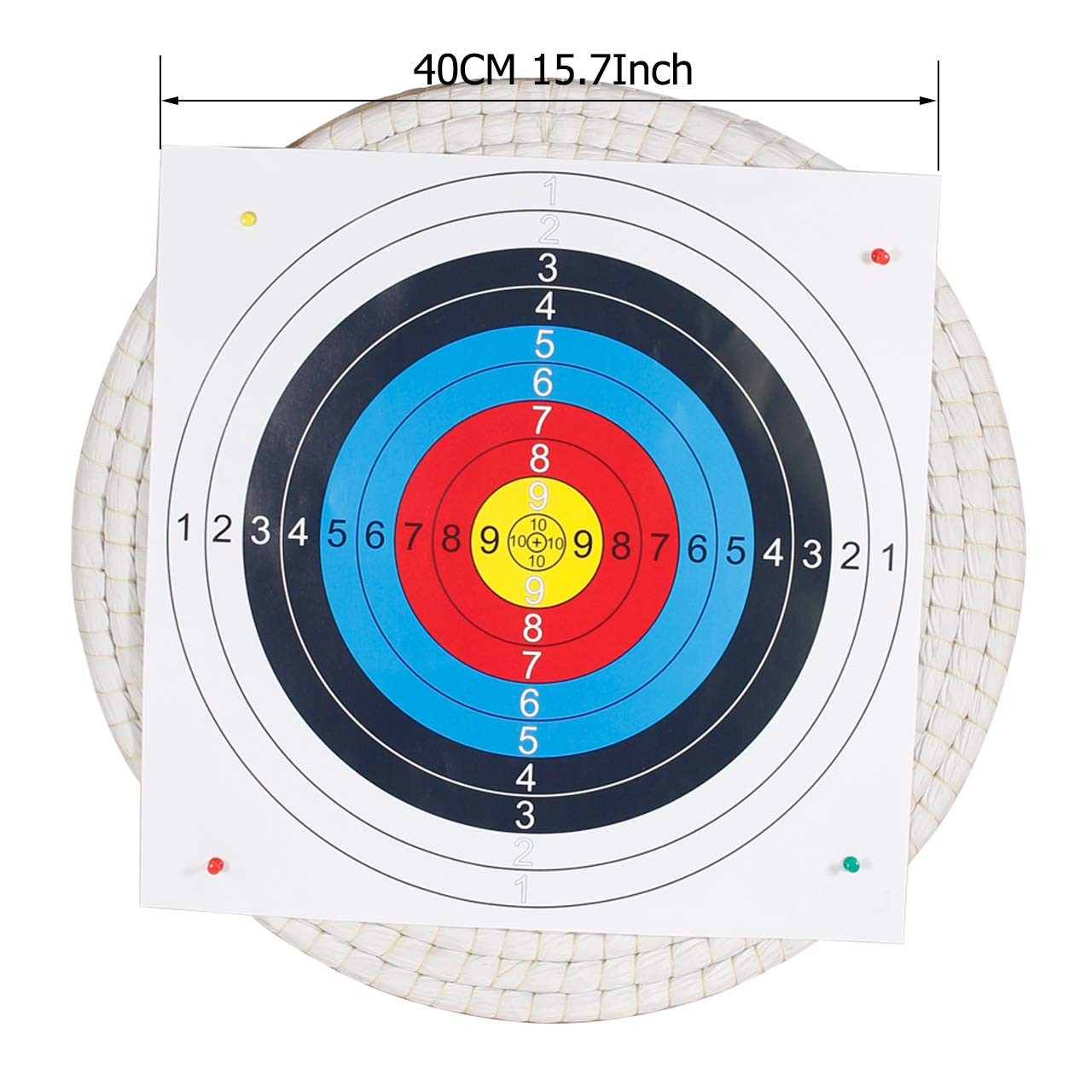 SinoArt Traditional Solid Straw Round 3 Laryes Hand-Made Archery Target Face ...