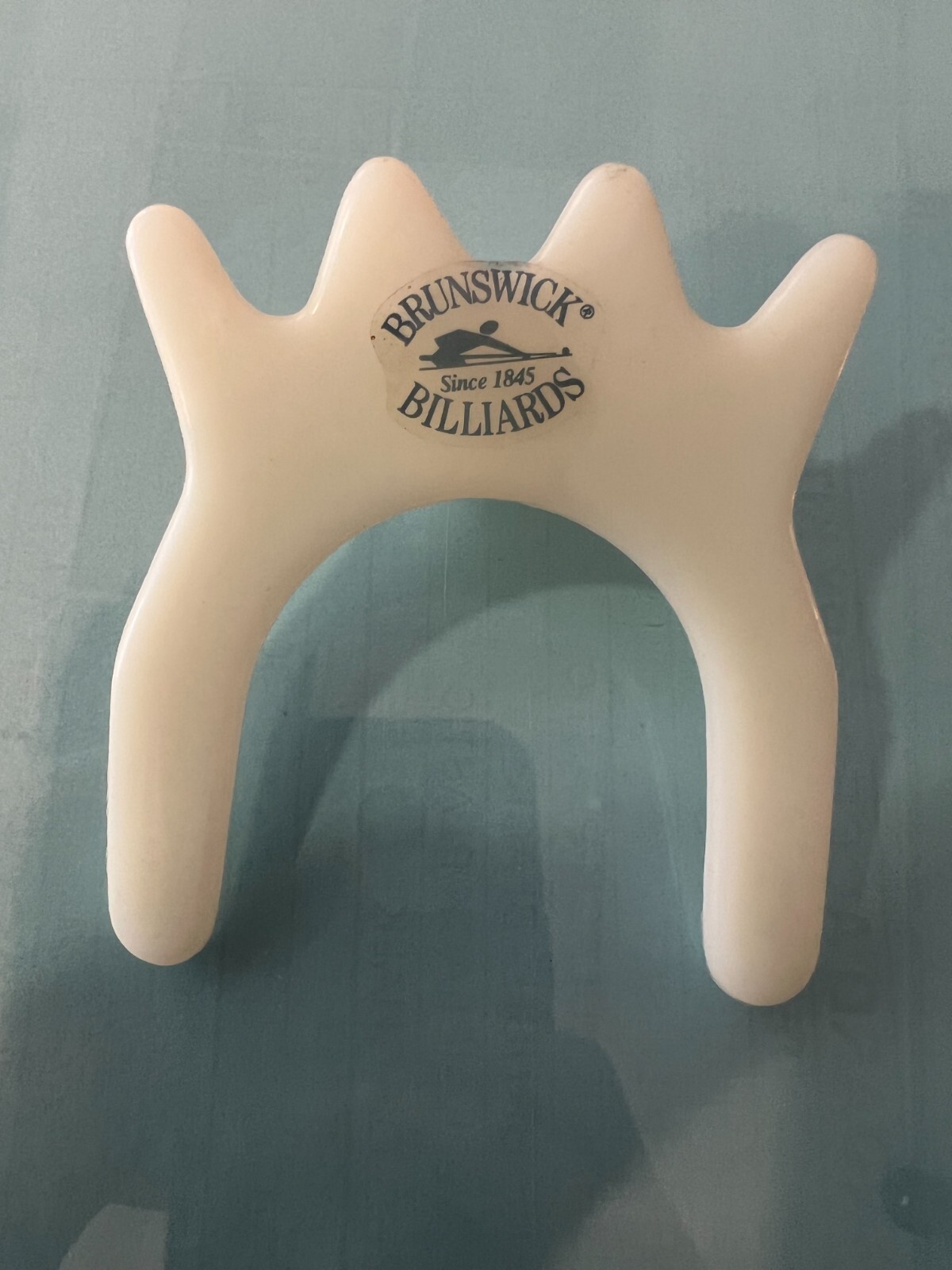 BRUNSWICK Brand, Tall Plastic Bridge Head - Opaque White, Slips onto Pool Cue