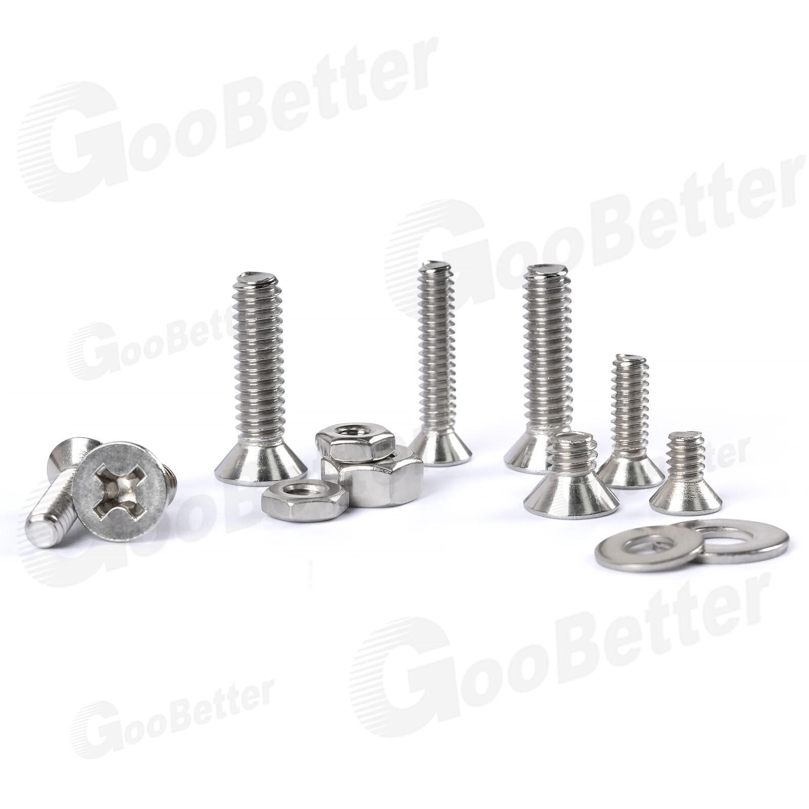 720x Stainless Steel Phillips Countersunk Flat Head Machine Screw Assortment Kit