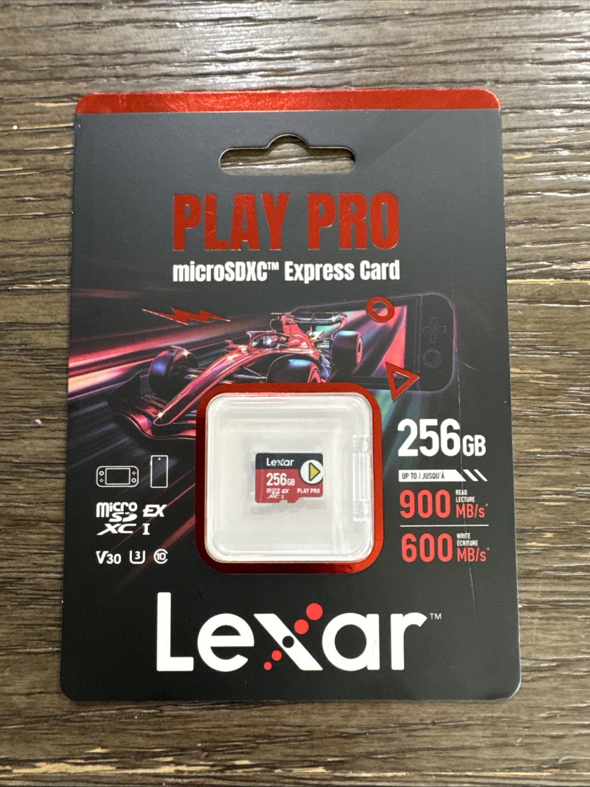 Lexar 256GB PLAY PRO microSDXC Express Card For Nintendo Switch 2/Tablets/Phones