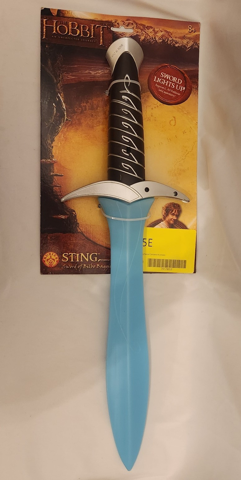 The Hobbit Light-up Sting Sword of Bilbo Baggins Rubies Play Costume Gift