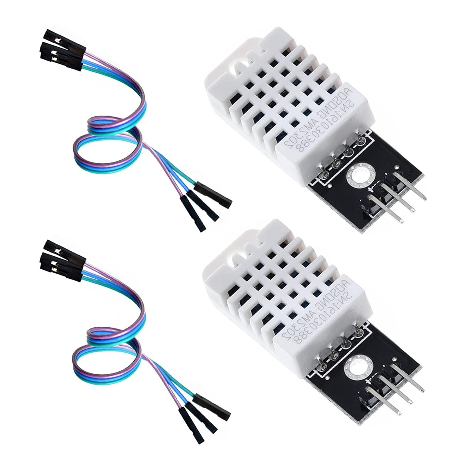 2-Pack DHT22/AM2302 Digital Temperature and Humidity Sensor Module Temperatur...