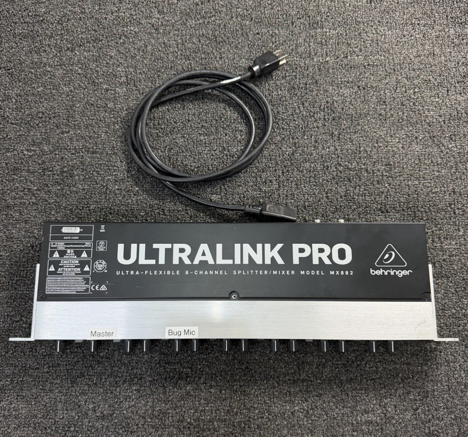 Behringer ULTRALINK PRO MX882 8-Ch Splitter/Mixer 1U Rack Analog XLR 1/4"