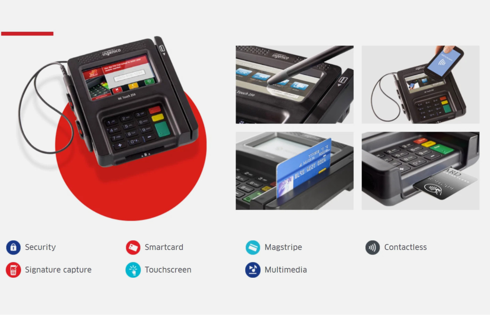 Ingenico ISC250 Touch Payment Terminal - Black