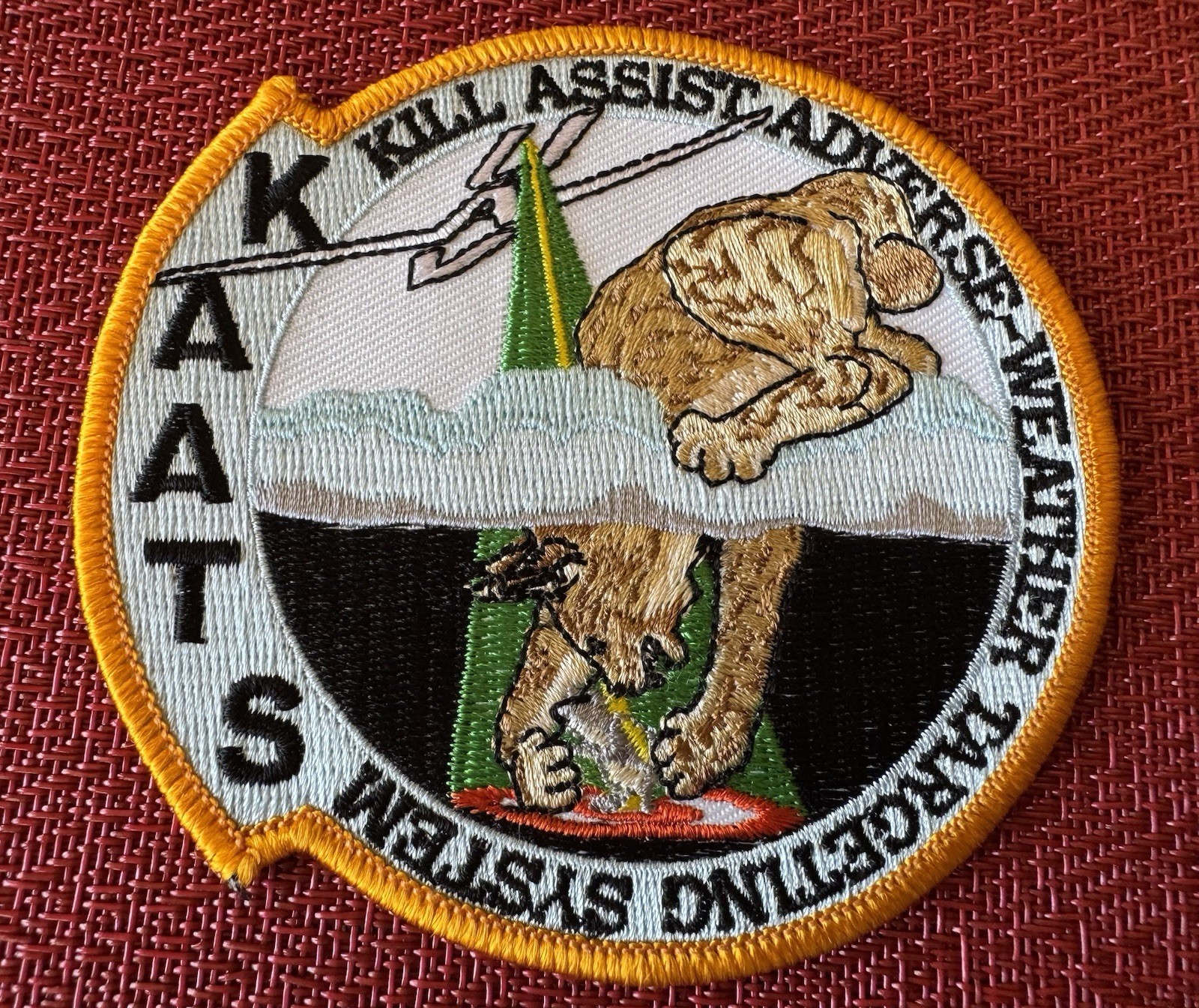 KAATS Iron On Rare PATCH High Quality BOEING Weapon System Kill Assist Military