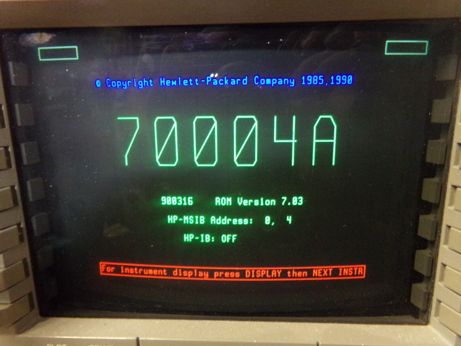 Hewlett Packard 70004a Mainframe With 70902A IF Section