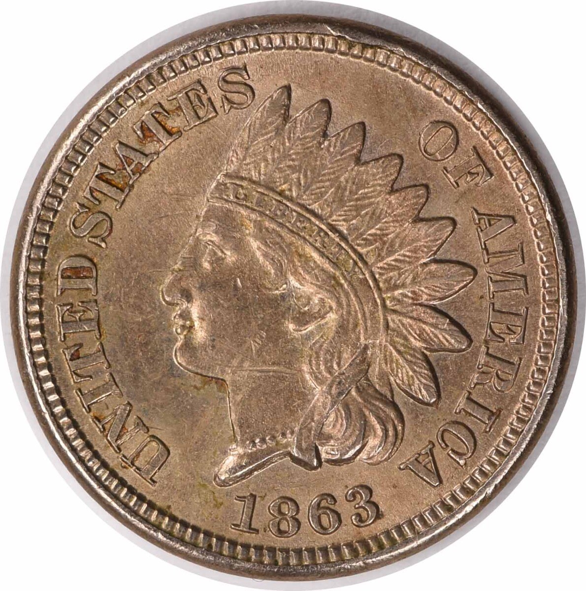 1863 Indian Cent BU Uncertified #241