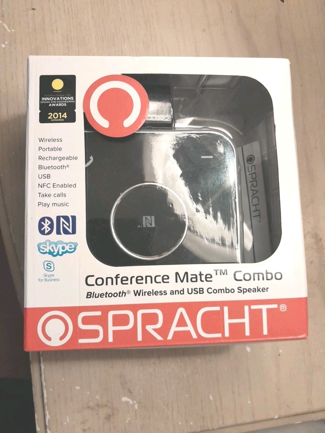 New Spracht Conference Mate  Bluetooth Wireless and USB  Combo Speaker MCP-3030