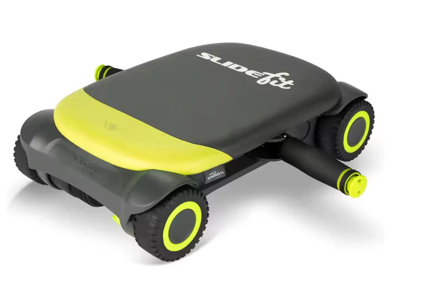 4‑Wheel Ab Roller Board Automatic Rebound Core Trainer w/ Knee Pad Home Workout