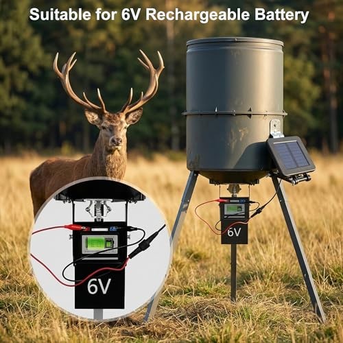 6V Solar Panel for Deer Feeder - Efficient Solar Panel Charger with Adjustable