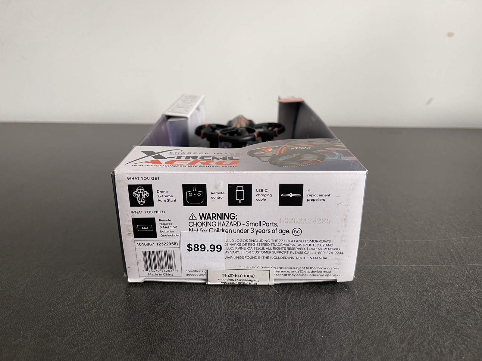 Sharper Image Rechargeable Aero Stunt Drone - Remote Controlled - New In Box