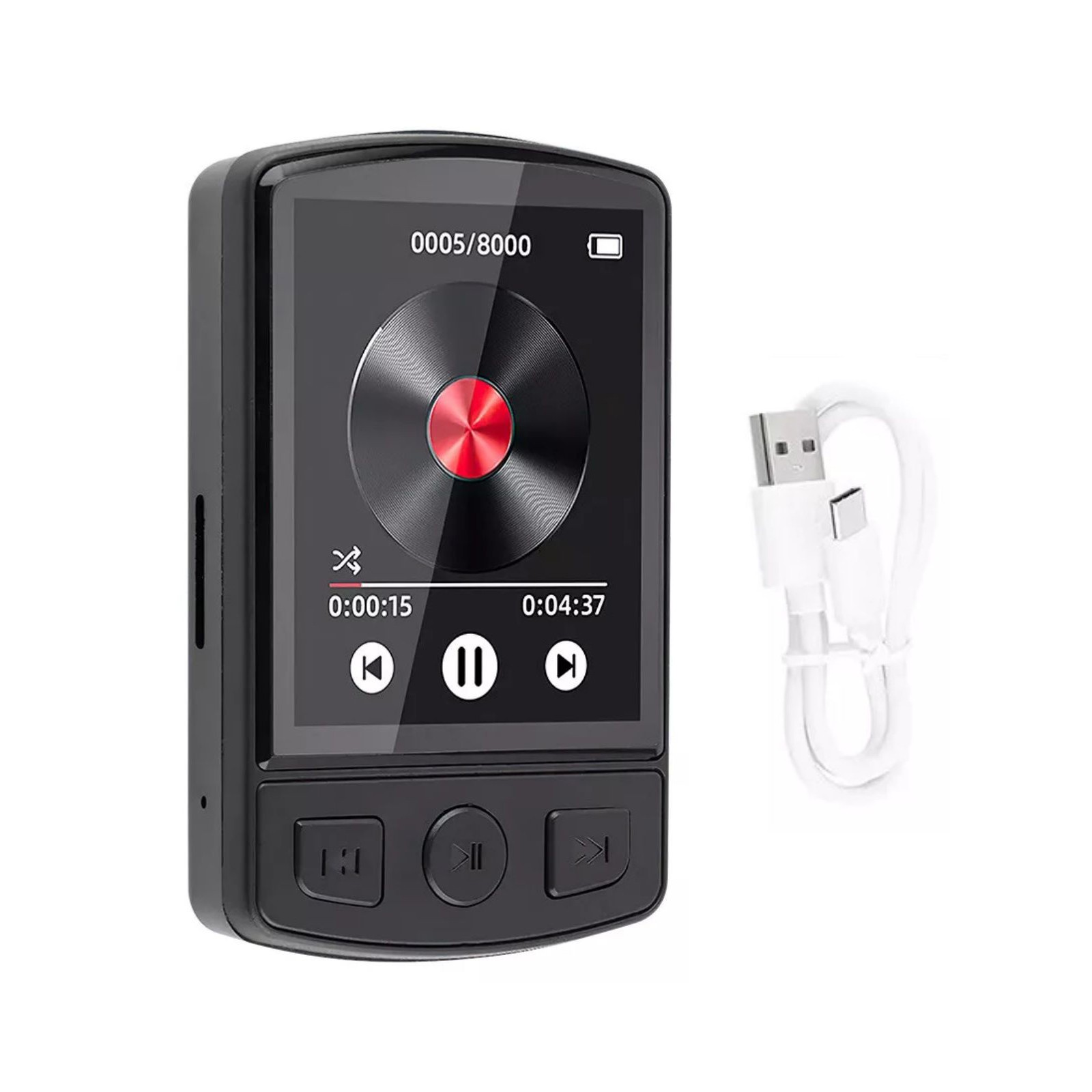 1PC MP3 Player Bluetooth 5.0 HiFi Lossless Sound FM Radio Portable Stereo