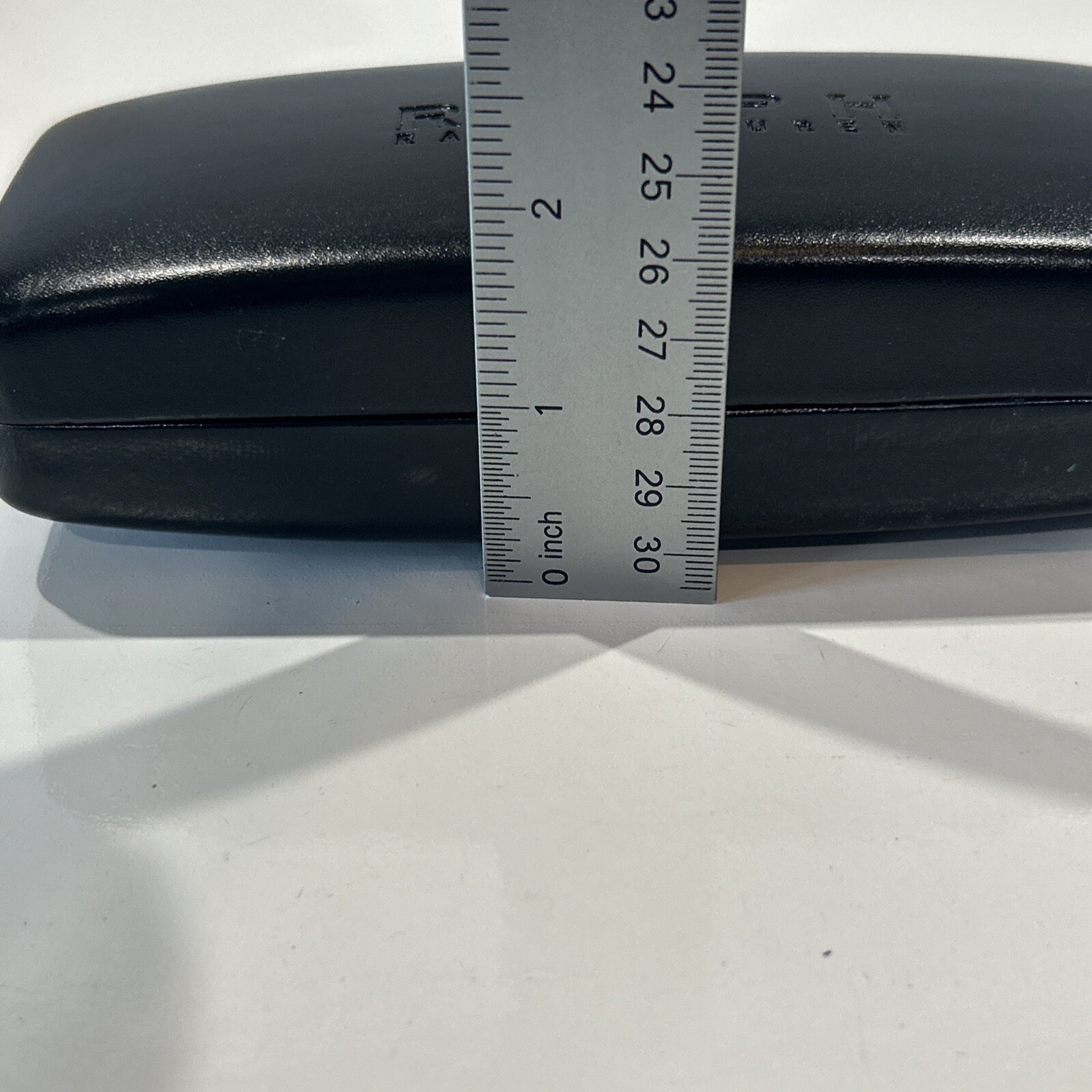Ralph Lauren Hard Shell Eyeglass Sunglass Hinged Black Case Flocked Lining