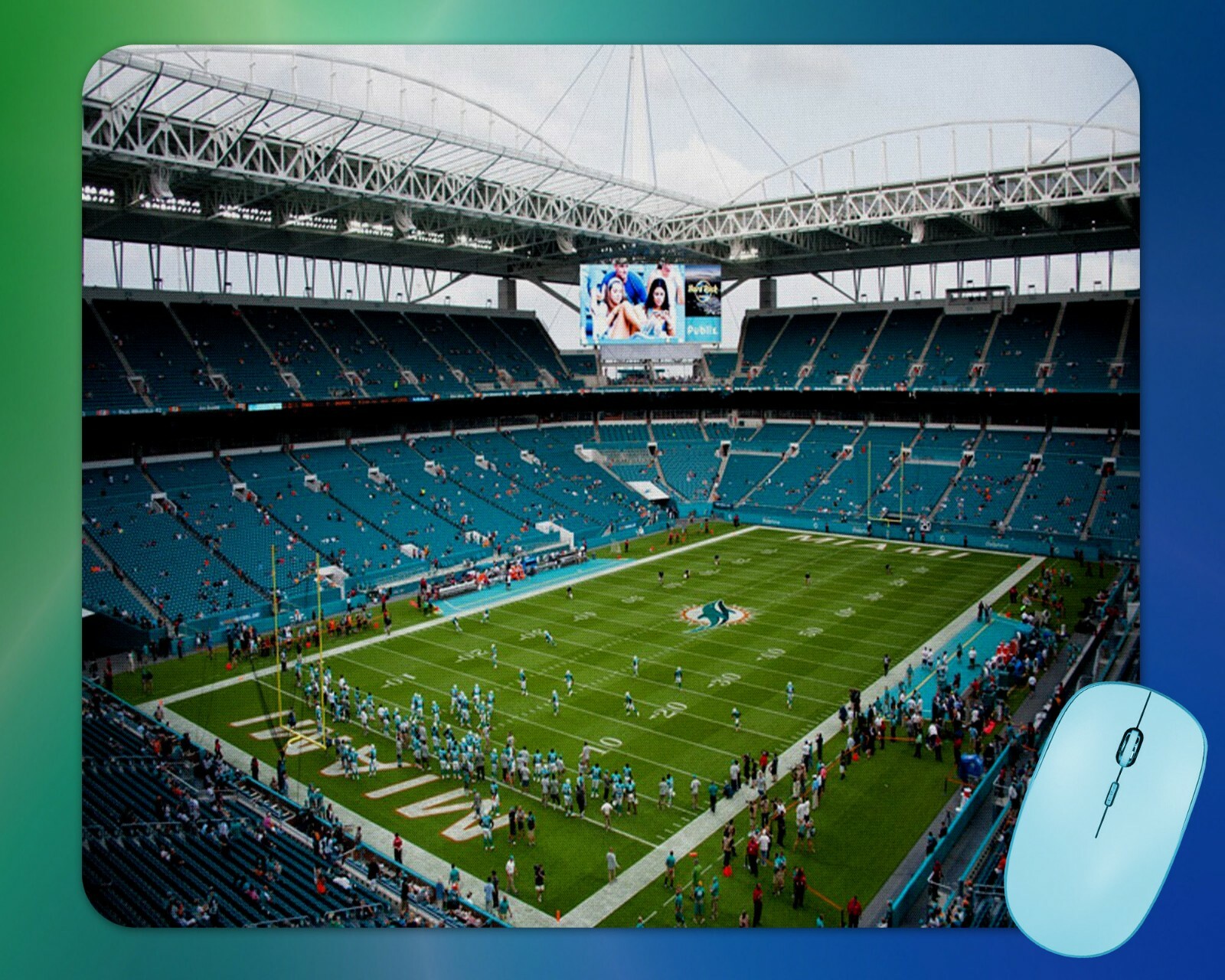 Hard Rock Stadium home of the dolphins  mouse pad