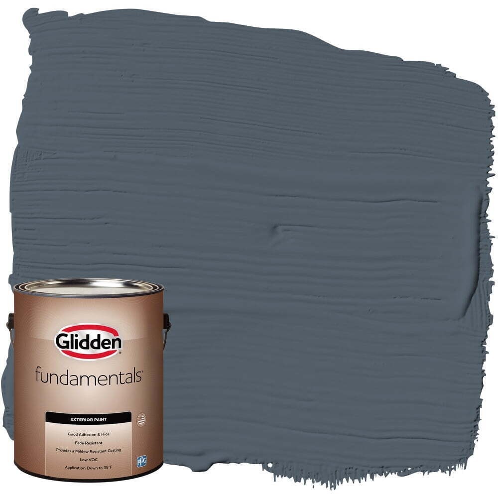 1 Gallon Fundamentals Exterior Paint Goblin / Gray, Flat Fade resistant