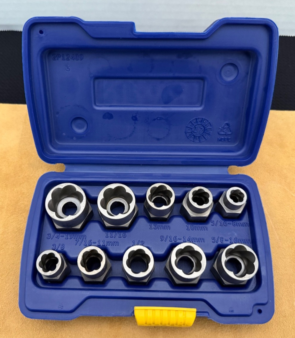 IRWIN Bolt-Grip 10 pcs Damaged Bolt & Nut Extractor Set