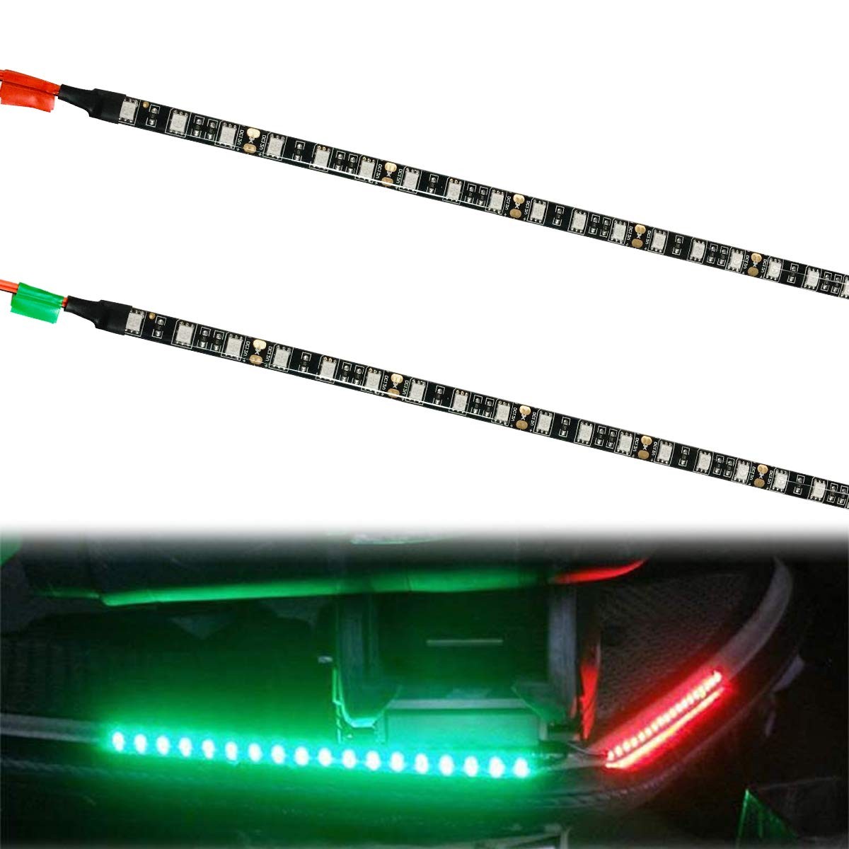 VVFLED Navigation Boat Lights, LED Bow Lights for IP65, Red & Green