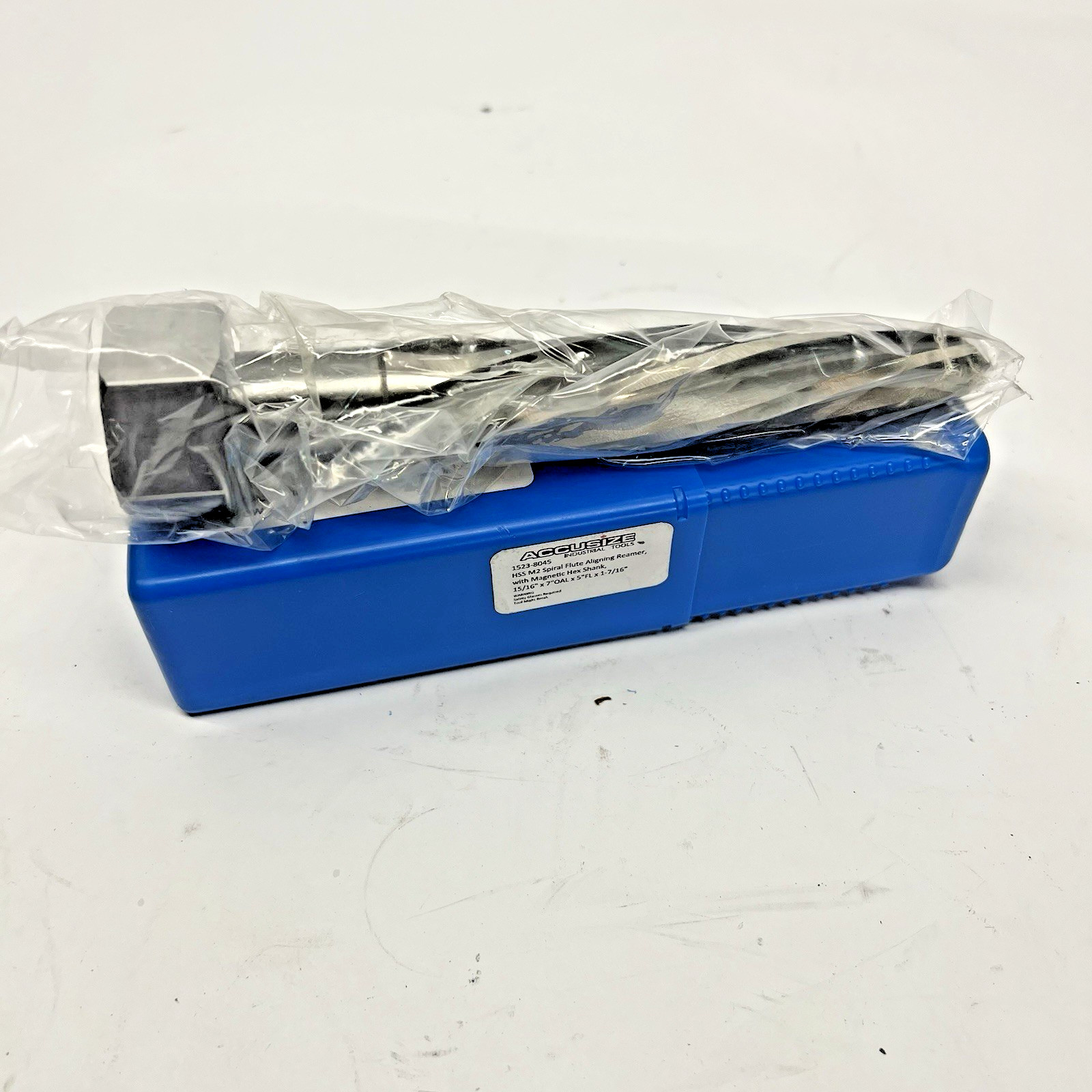HSS M2SPIRAL FLUTE ALIGNING REAMER MAGNETIC HEX SHANK 15/16 X7" OAL X 5"FL