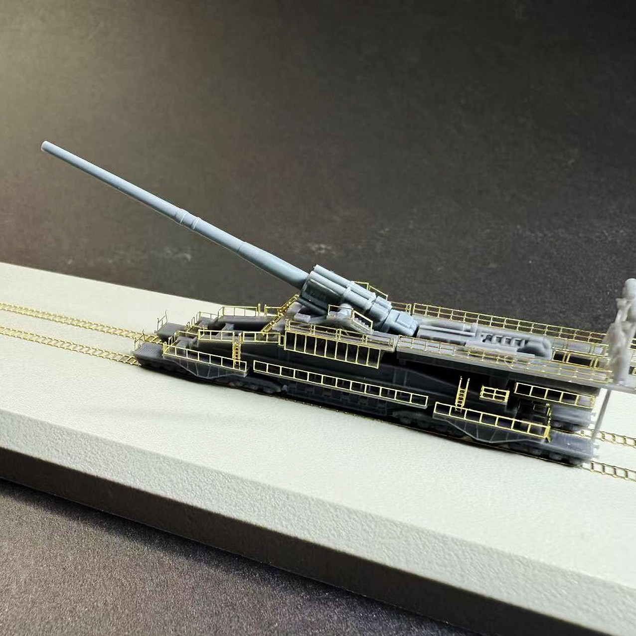 EV Model 1/700 Schwerer Gustav 80-centimetre (Dora) Railway Gun 3D Print set