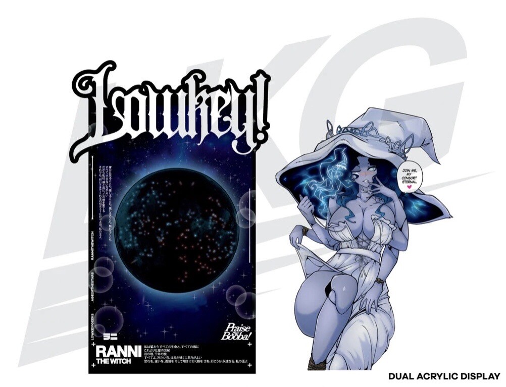 Lowkey Geeks "RANNI THE WITCH" - DUAL LAYER Acrylic Display