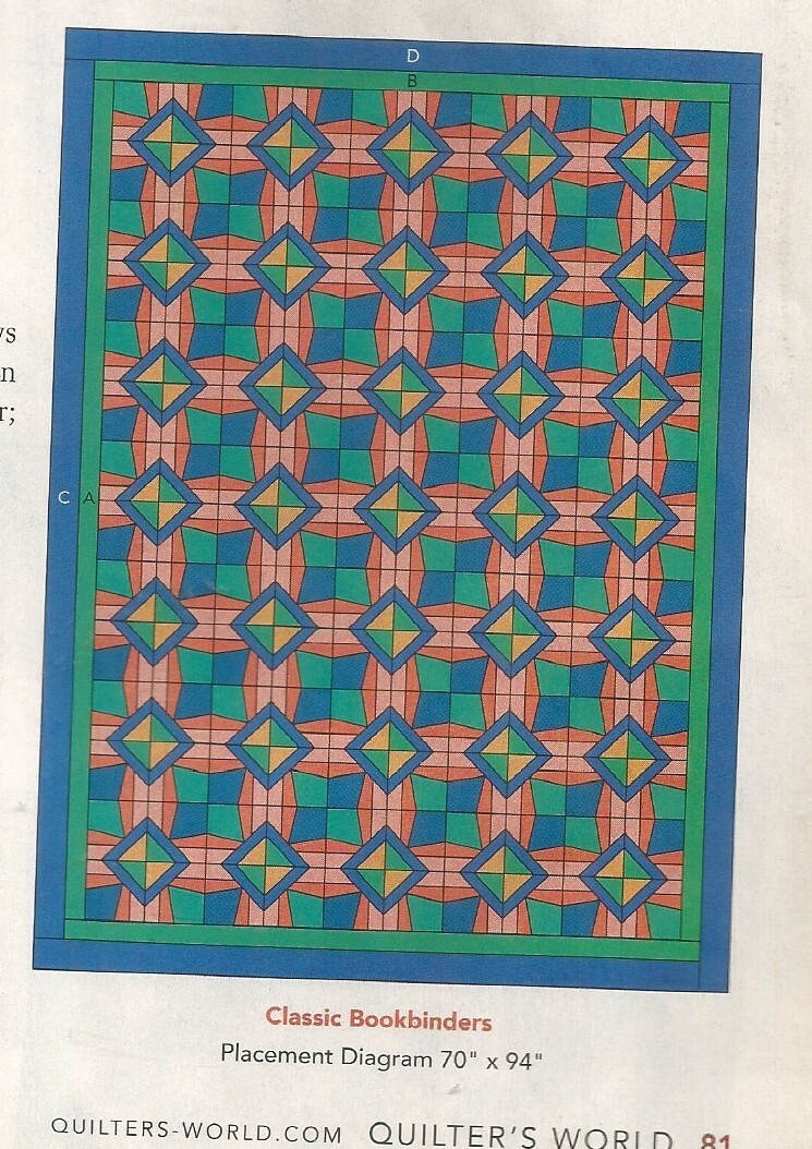 C0485 CLASSIC BOOKBINDERS QUILT PATTERN/INSTRUCTIONS