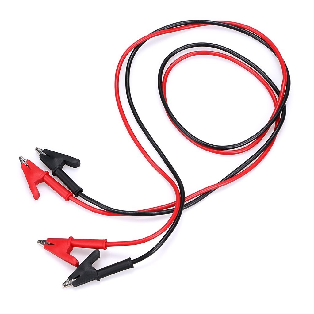 Versatile Dual Ended 3.3ft Alligator Clips - 15A Copper Lead Cables for Testing