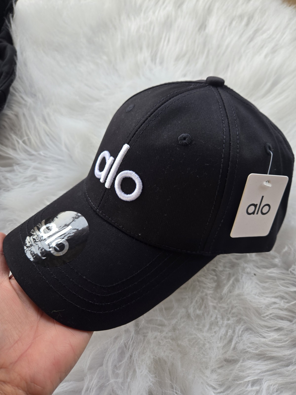 Yoga Hat – Premium Adjustable Baseball Yoga Cap with Classic Logo BLACK