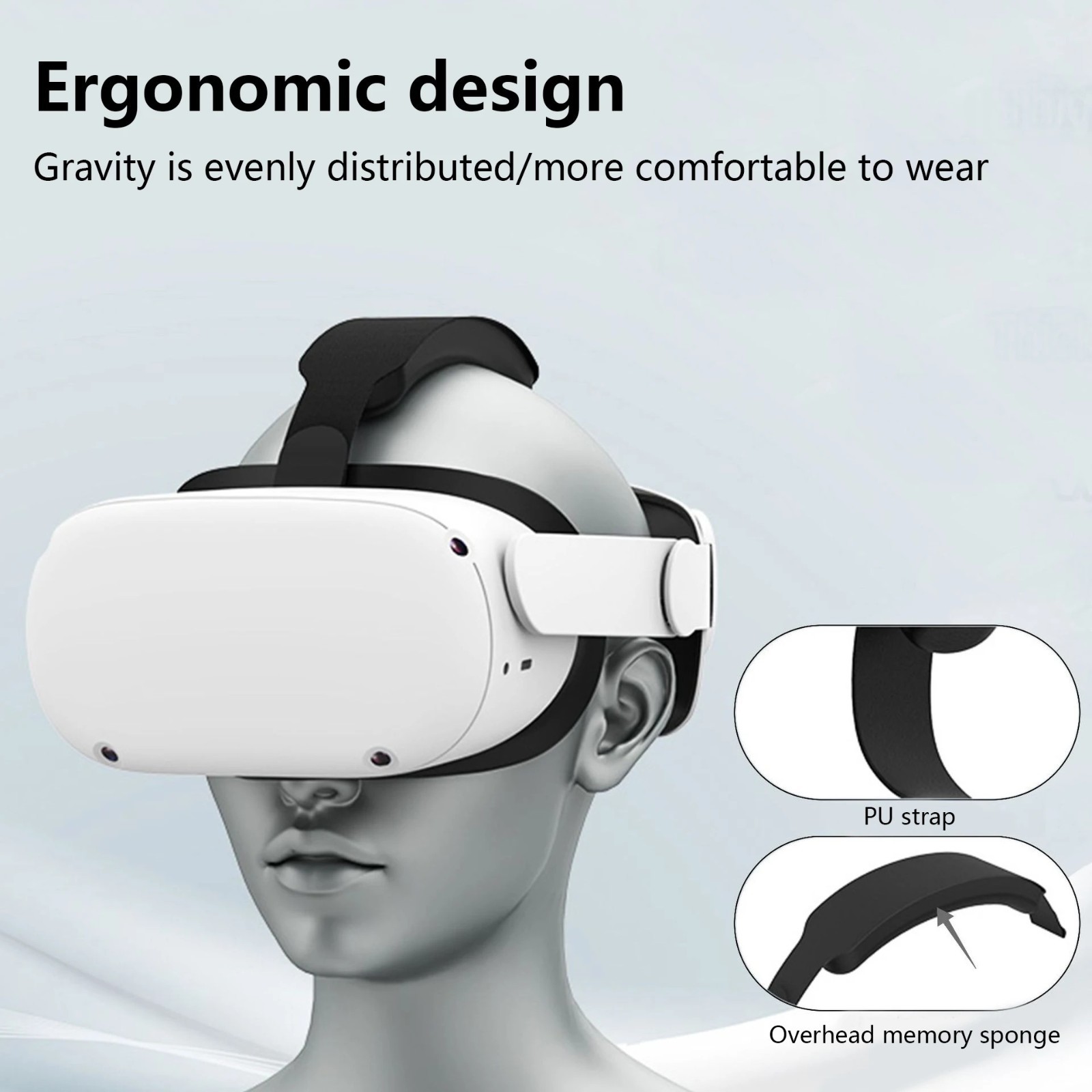 Adjustable Head Strap for Meta/Oculus Quest 2 Comfort Elite Replacement - USA