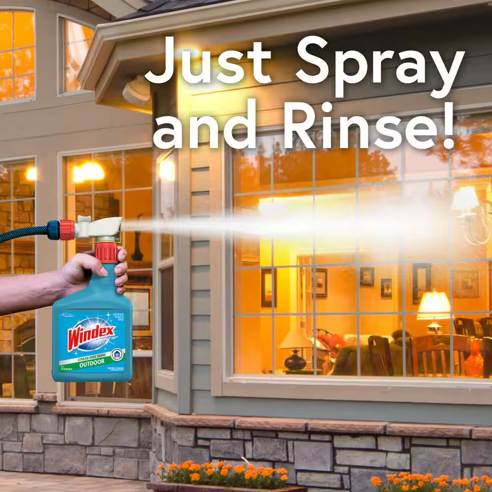 32 Fl. Oz. Blue Bottle Outdoor Glass Cleaner Sprayer (2-Pack)