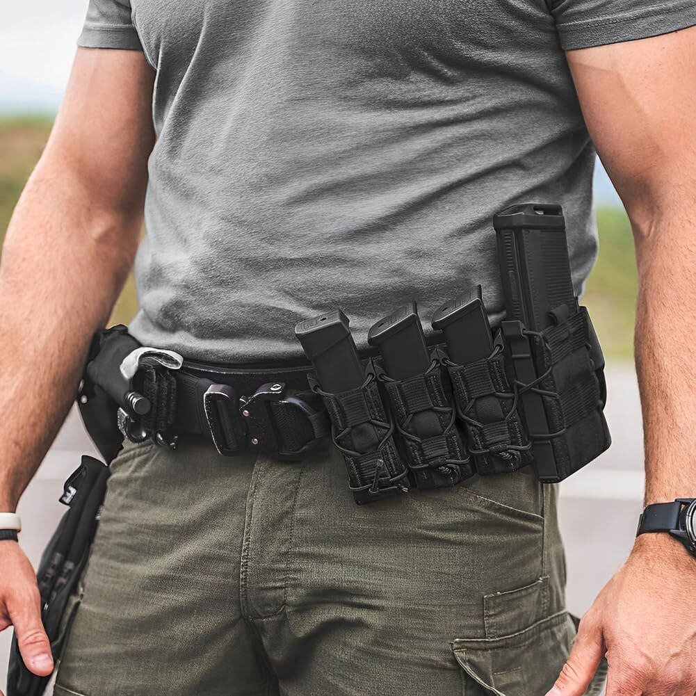 New Tactical Single Magazine Pouch Pistol Rifle Mag Holster Tools Flashlight Bag