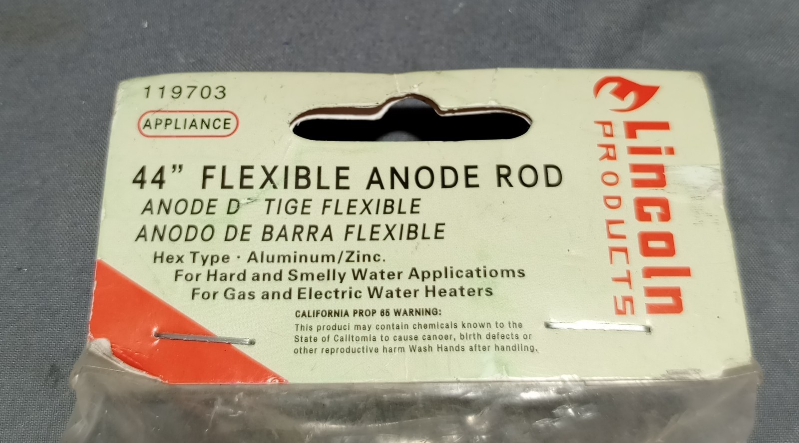 Lincoln 119703 44" Flexible Anode Rod