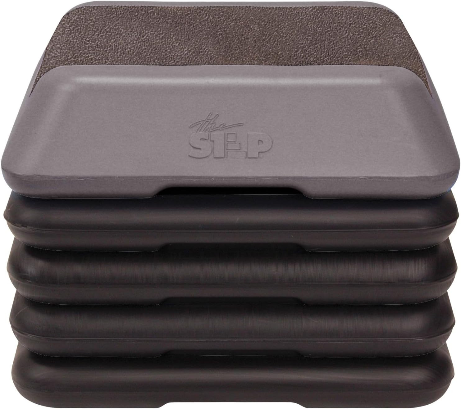 The Step Adjustable High Step Aerobic Platform with 4 Risers, Home Gym Workout E