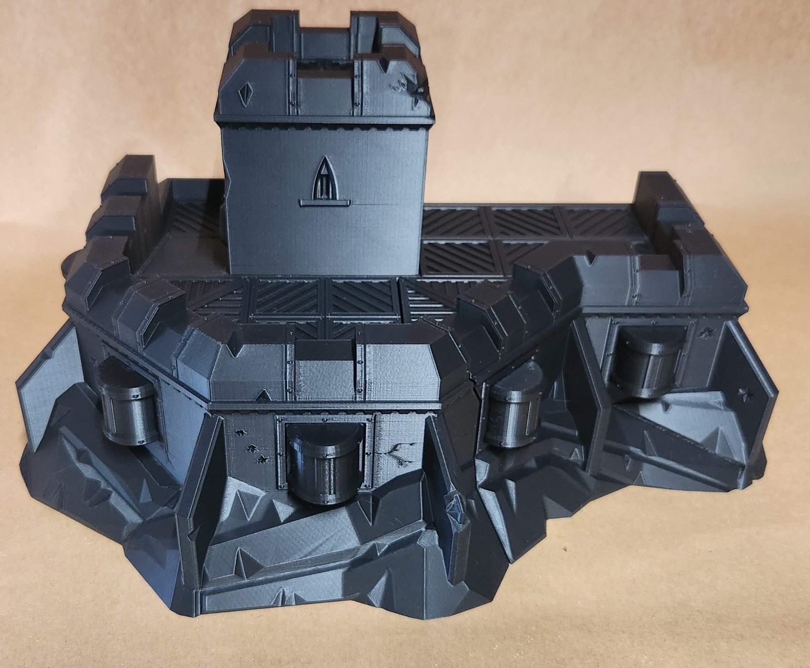 D26G21 Retro Sci-fi Bastion by Doctor Spork Oldhammer terrain FDM 3d printed