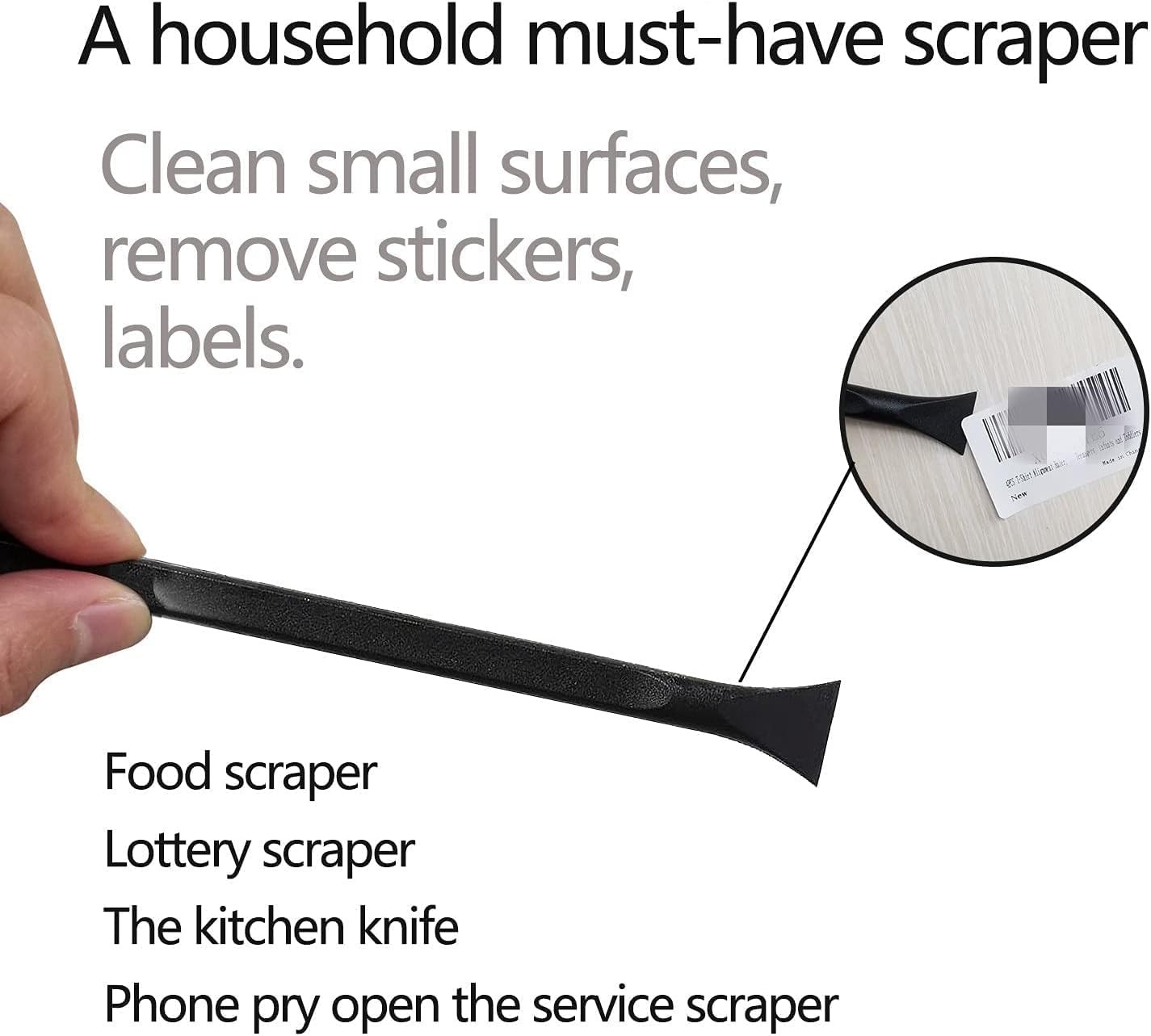 Plastic Scraper Multi-Purpose Scraper Non-Scratch Cleaning Tool Easy to Clean Sm