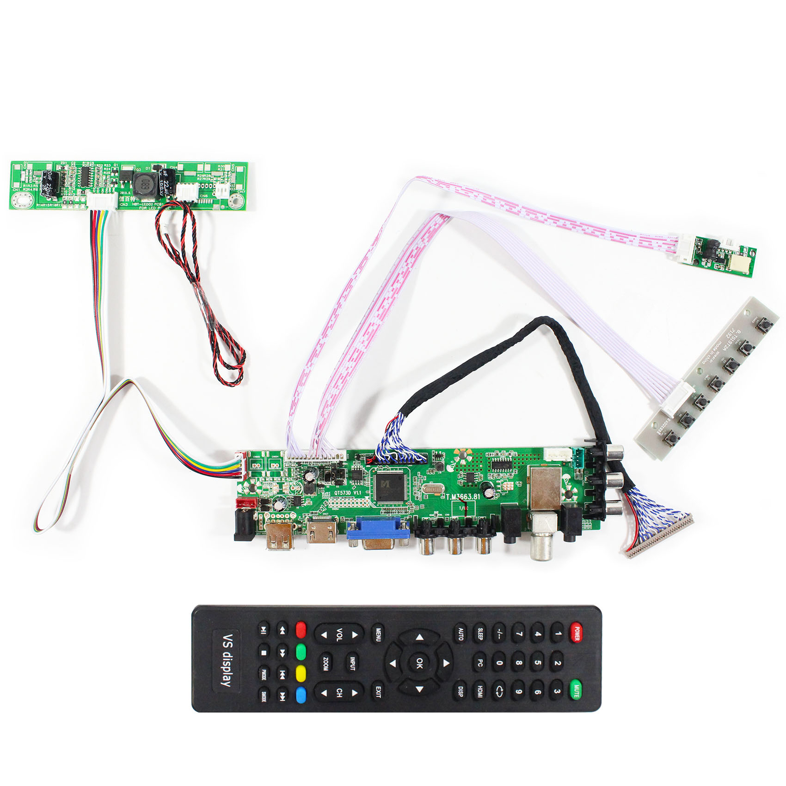 HD VGA AV USB DTV LCD Controller For 19inch G190ETN01.1 1280X1024 LCD Screen