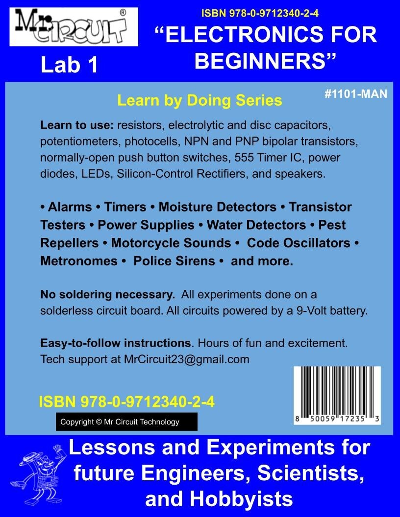 1101-FS Basic Electronics Mr Circuit Lab for future Technicians etc. FREE SHIP