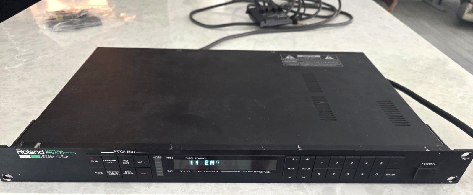 Roland GM-70 GR MIDI Converter 1987 MADE IN JAPAN w/GK-1 Synth Driver inc  EXLNT