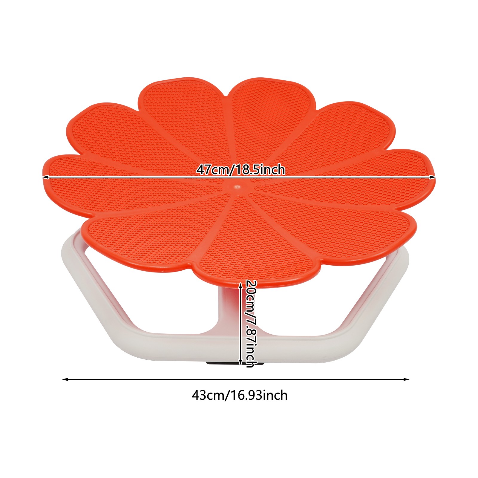 360° Spinning Seat Red 47cm Swivel Chair for children aged 3 years old and above