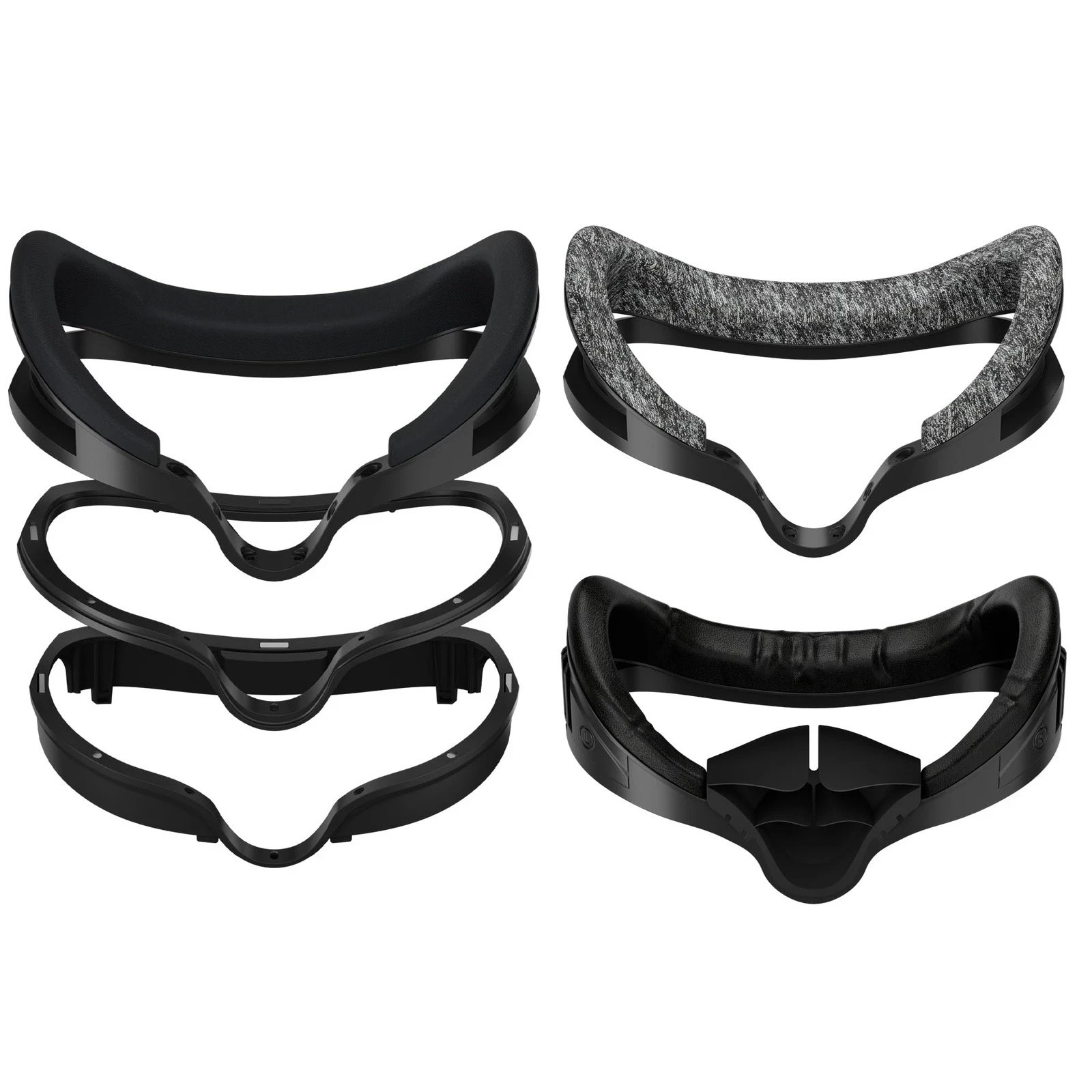 Globular Cluster F3 V3 Magnetic Facial Interface for Quest 3 Flexible Black