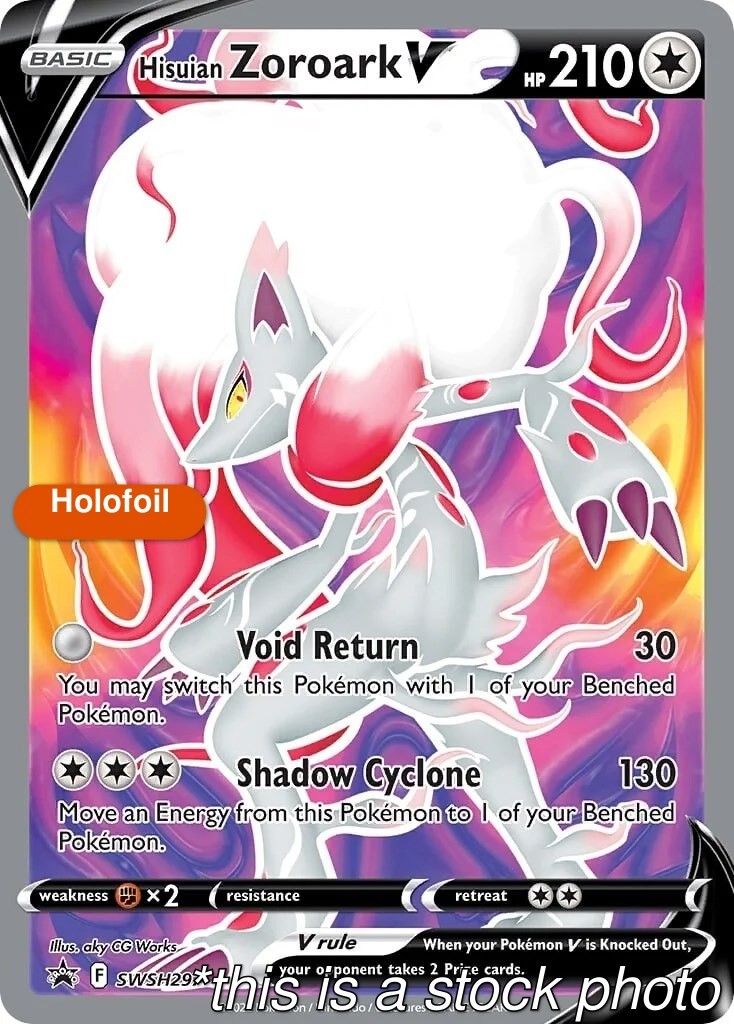 Holofoil - Hisuian Zoroark V - SWSH297 - SWSH: Sword & Shield Promo Cards - NM