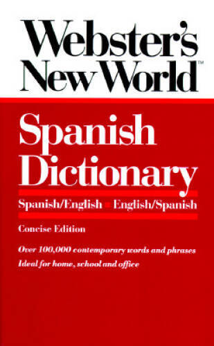 Websters New World Spanish Dictionary: SpanishEnglish Eng - VERY GOOD