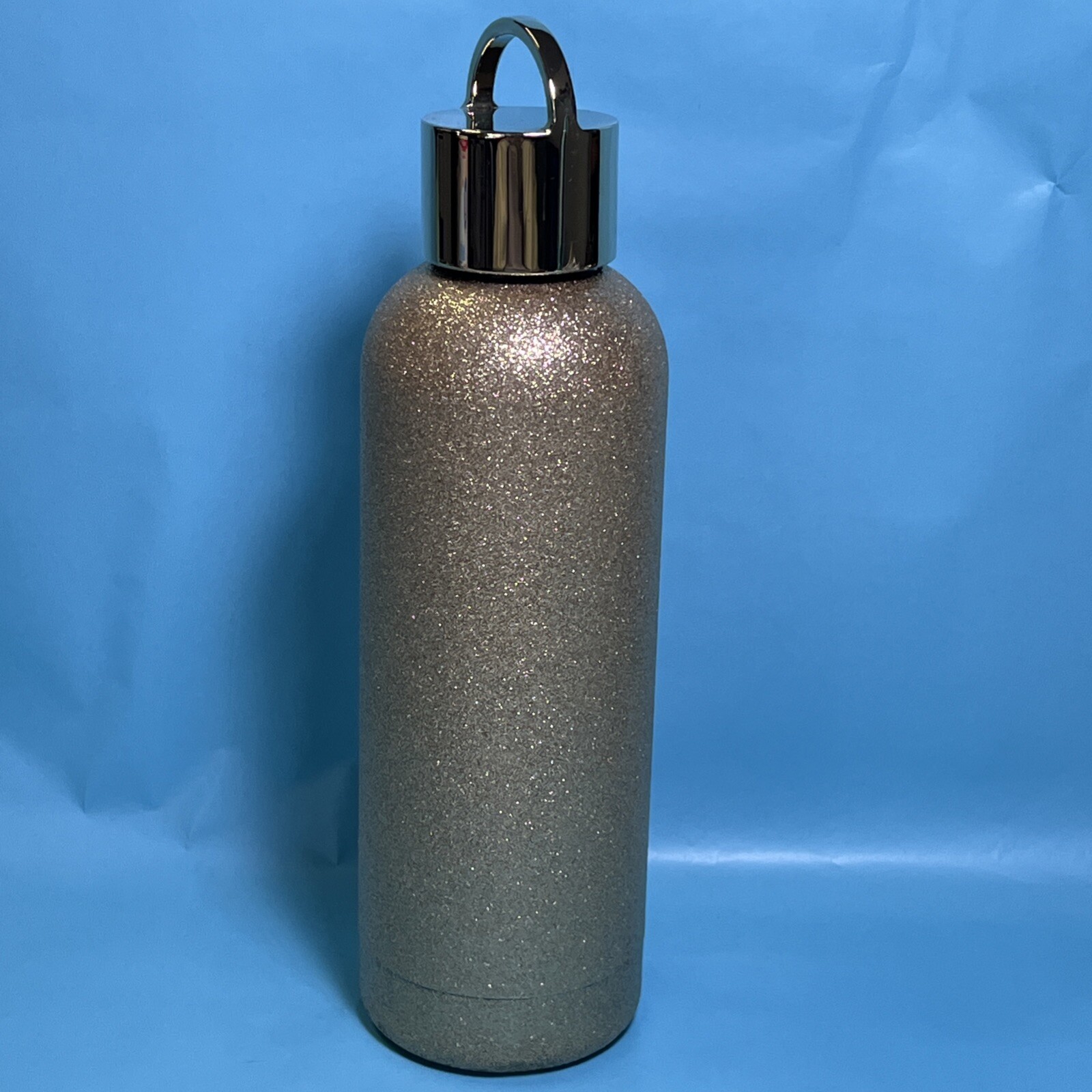 Lenox Kate Spade Gold Glitter Stainless Steel Water Bottle Thermos 17 Oz