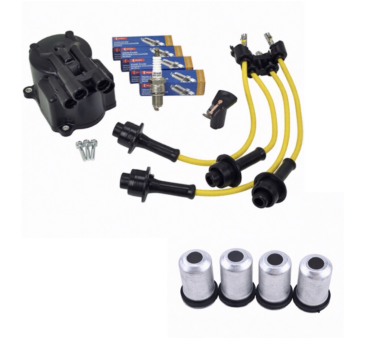 Toyota 4Y Forklift Tune Up Kit w/ Spark Plug Tubes & O-Rings