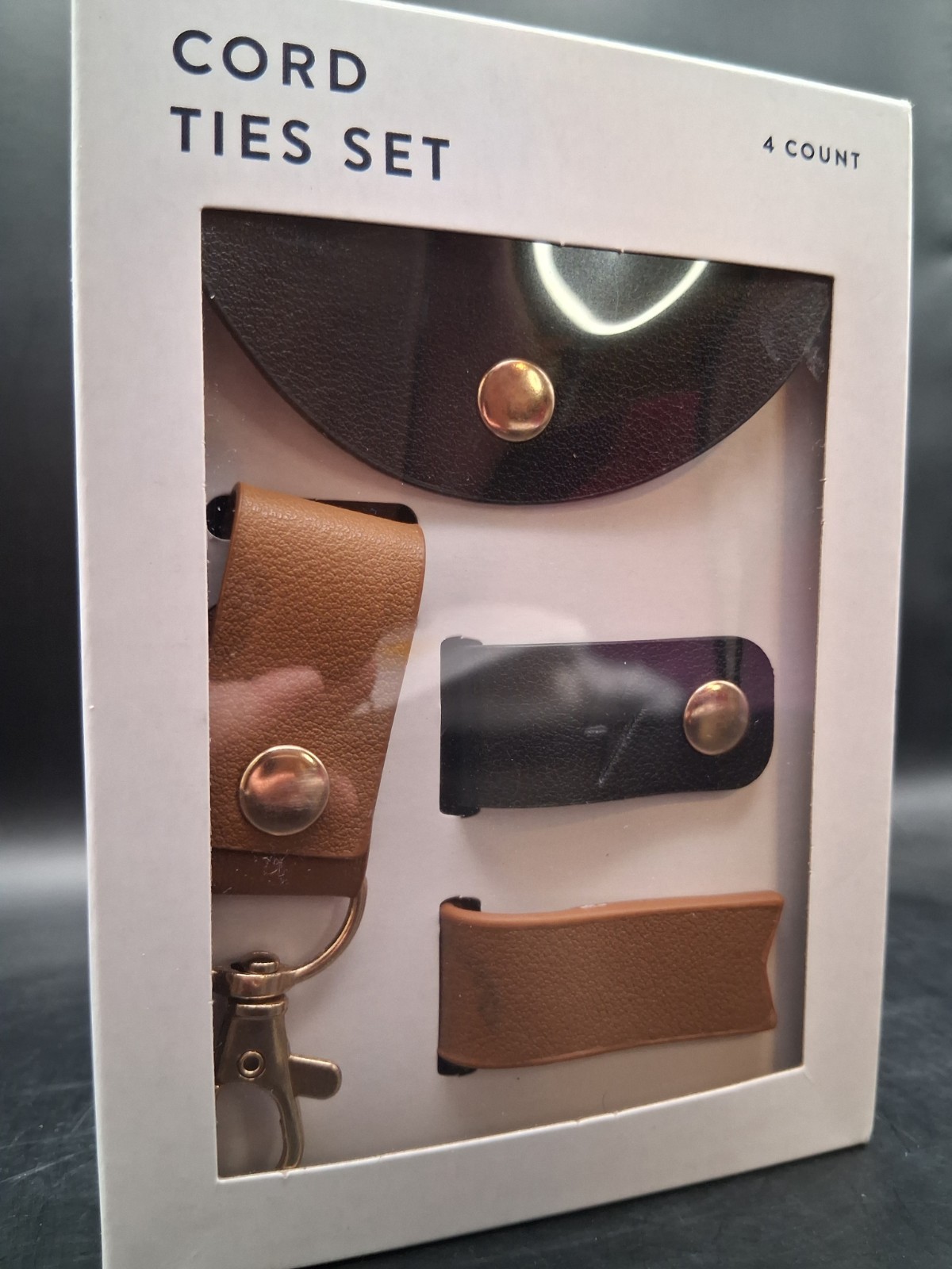 Cord Ties 4 Count Set - New!