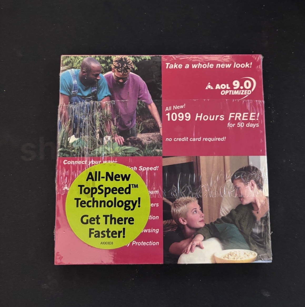 AOL 9.0 Optimized All New 1099 Hours Free For 50 Days Sealed